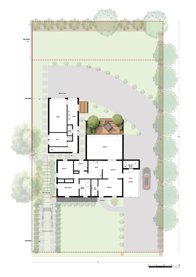 Site Plan Floor Plan ADU Main Level